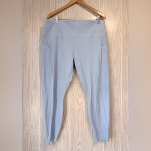 Nike Women’s Universa 7/8 Leggings – Light Armory Blue Size 3XL